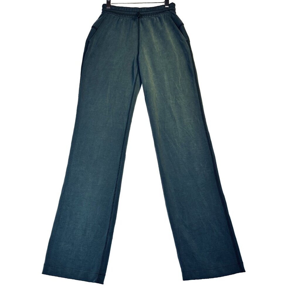 Lululemon Softstreme High Rise Straight Pants In Velvet Green Sz 2 Yoga Pilates